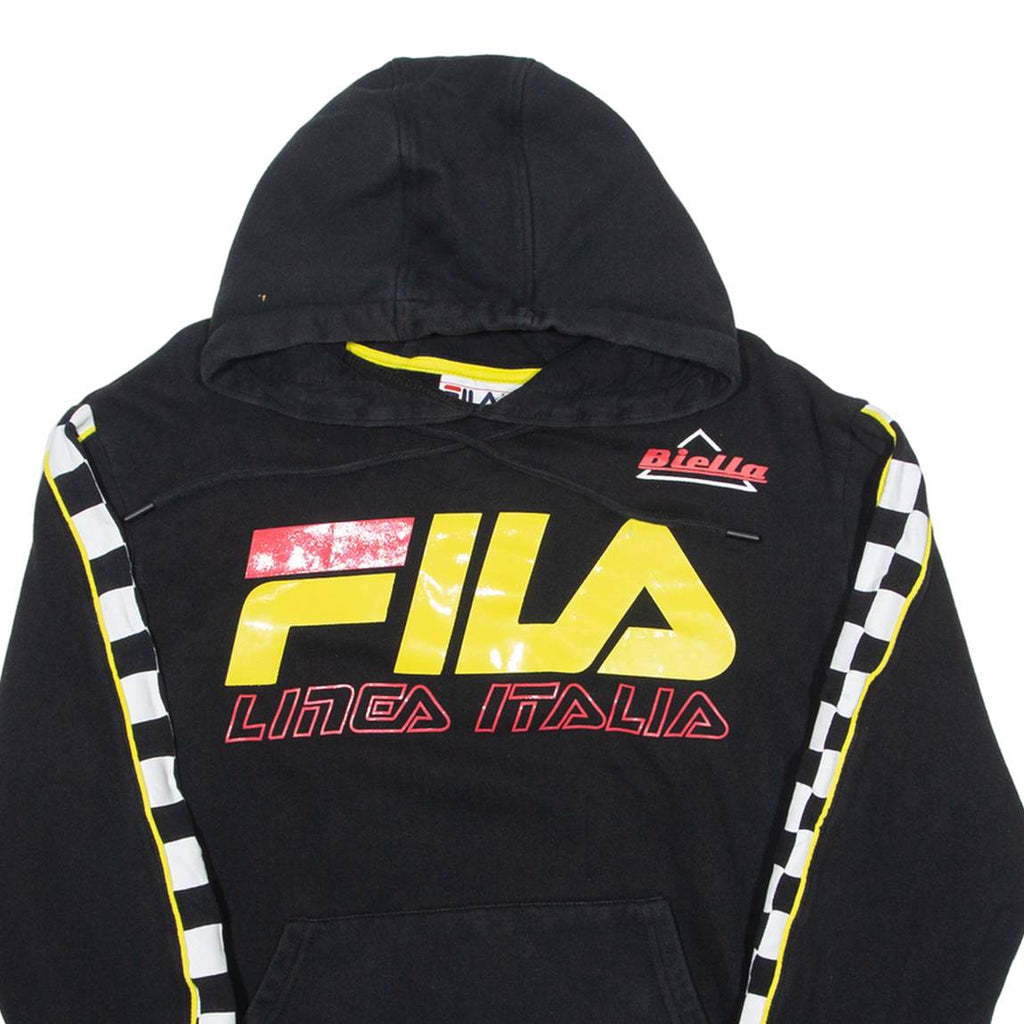 FILA Biella Mens Black Hoodie M