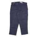 CARHARTT Mens Cotton Blend Navy Relaxed Straight Trousers W38 L30 Workwear
