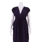 COAST Womens Day Dress Blue Short Sleeve Midi UK 8