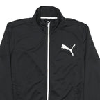 PUMA Mens Black Zip Jacket M Polyester Sport Casual Lightweight Track Top