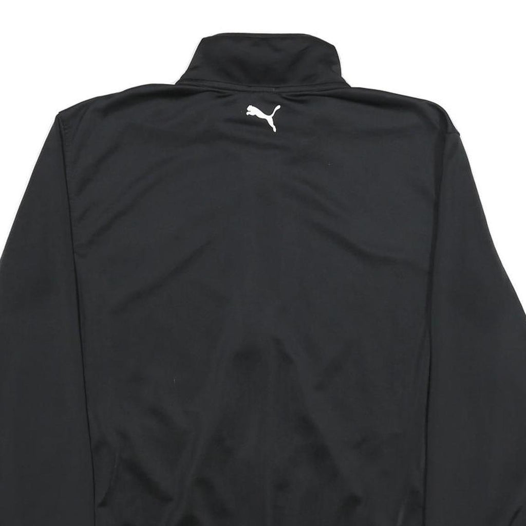 PUMA Mens Black Zip Jacket M Polyester Sport Casual Lightweight Track Top