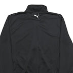 PUMA Mens Black Zip Jacket M Polyester Sport Casual Lightweight Track Top