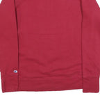 CHAMPION Mens Red Cotton Blend Crew Neck Sweatshirt M Classic Logo Casual