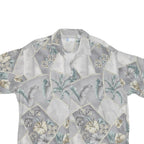 HALF MOON BAY Mens Grey & Cream Floral Rayon Shirt 2XL Summer Casual
