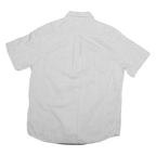 TOMMY HILFIGER Mens White & Navy Blue Dot Pattern Shirt M Button-Down Short