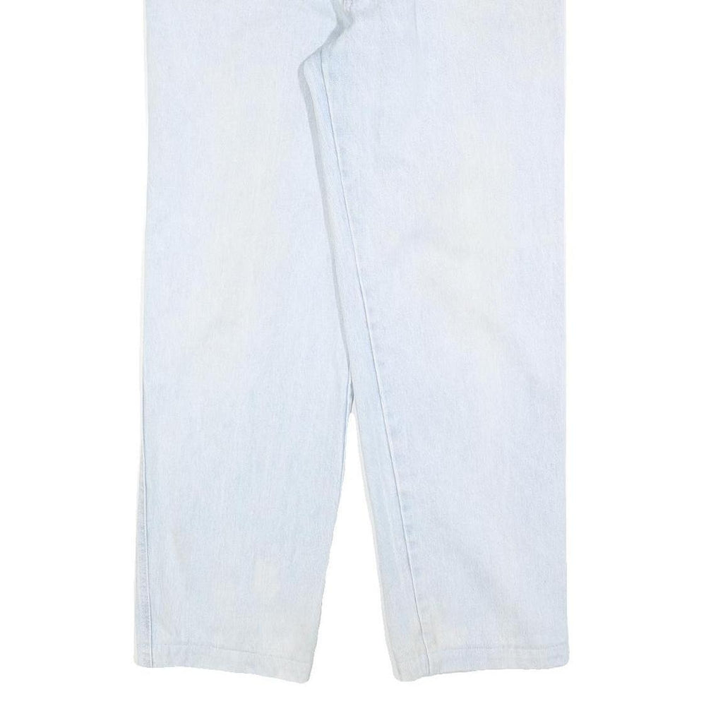 TORERO Womens Regular Fit Light Blue Denim Jeans W34 L30 Cotton Blend Zip