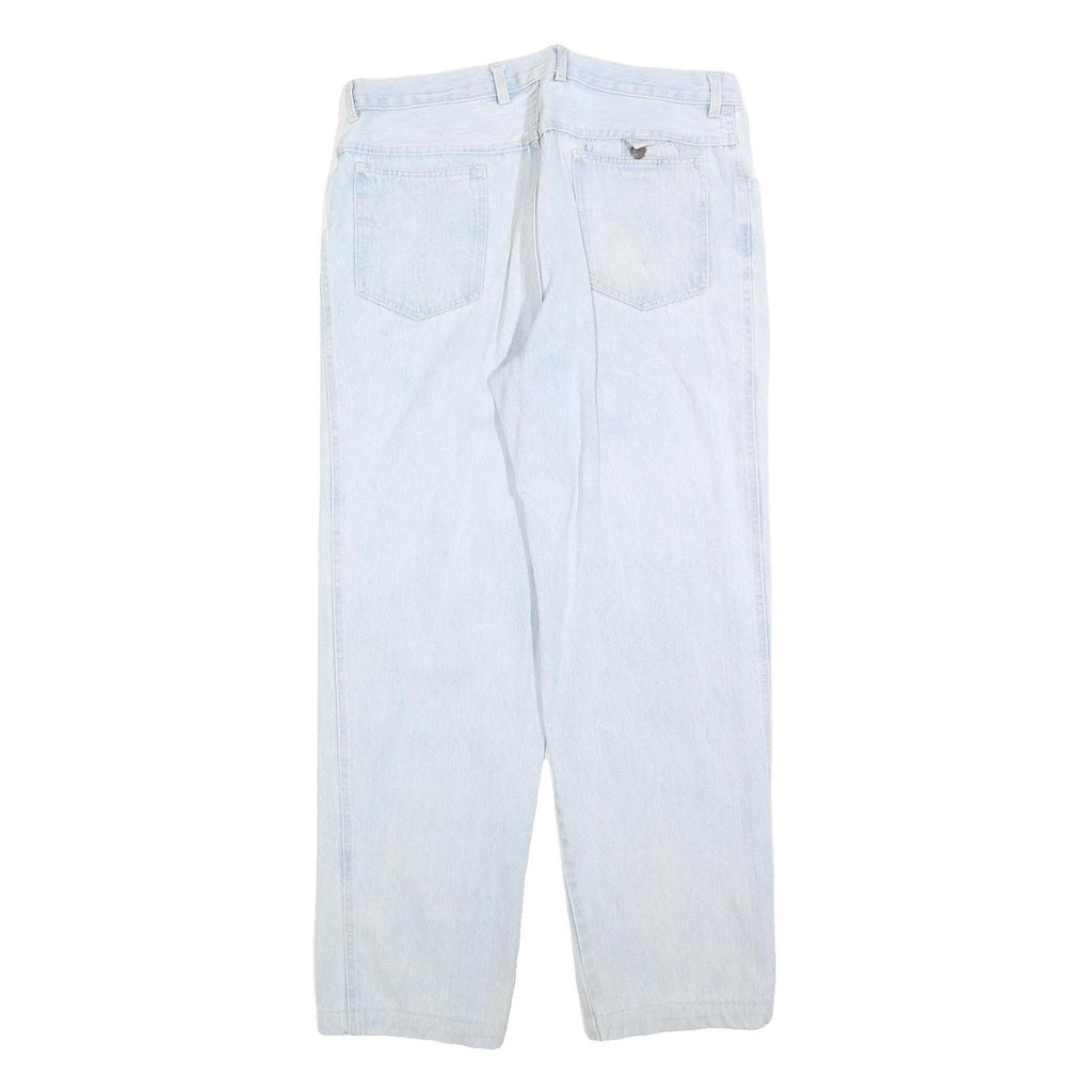 TORERO Womens Regular Fit Light Blue Denim Jeans W34 L30 Cotton Blend Zip