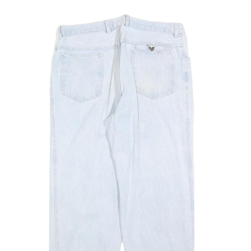 TORERO Womens Regular Fit Light Blue Denim Jeans W34 L30 Cotton Blend Zip