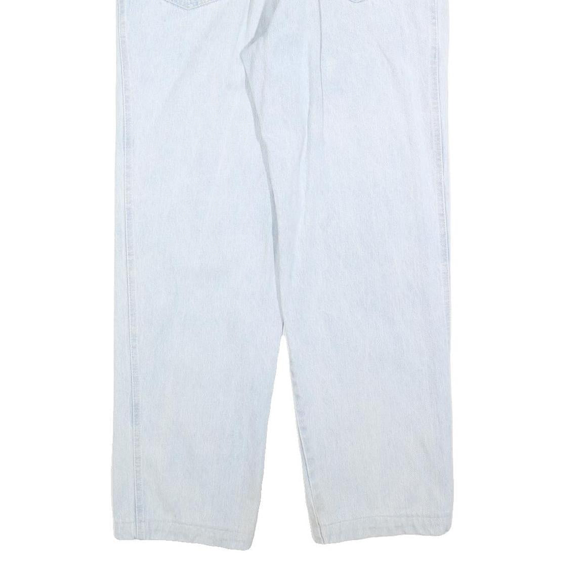 TORERO Womens Regular Fit Light Blue Denim Jeans W34 L30 Cotton Blend Zip