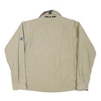 JACK WOLFSKIN Womens Beige & Brown Outdoor Jacket L Polyester Blend Zip Casual