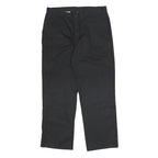 DICKIES Mens Black Relaxed Straight Trousers W38 L32 Workwear Casual Zip