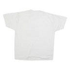 JERZEES Mens White XL Graphic T-Shirt Short Sleeve Crew Neck Cotton Blend