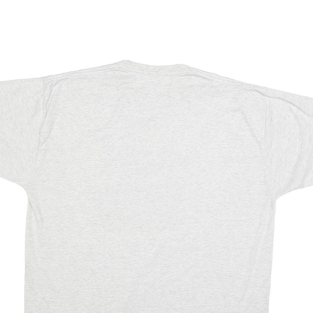 JERZEES Mens White XL Graphic T-Shirt Short Sleeve Crew Neck Cotton Blend