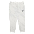 NIKE Mens Joggers White XL W32 L27 Cotton Blend Slim Tapered Fit Athletic
