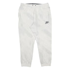 NIKE Mens Joggers White XL W32 L27 Cotton Blend Slim Tapered Fit Athletic