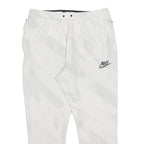 NIKE Mens Joggers White XL W32 L27 Cotton Blend Slim Tapered Fit Athletic