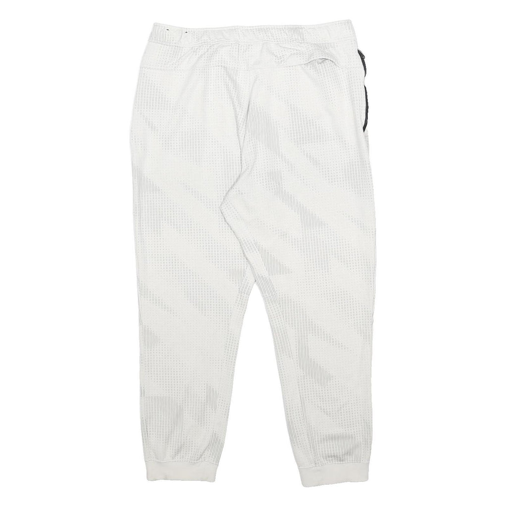 NIKE Mens Joggers White XL W32 L27 Cotton Blend Slim Tapered Fit Athletic