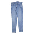 LEVI'S Womens Jeans Blue Slim Skinny Denim Medium W31 L34 Zip Cotton Blend