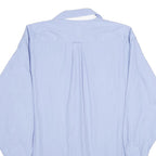 TOMMY HILFIGER Mens Blue Classic Cotton Shirt L Formal Button Long Sleeve