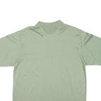BROOKS BROTHERS Mens Green M Polo Shirt Cotton Blend Short Sleeve Plain Pocket