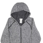 DICKIES Womens Grey Full Zip Hoodie S Heathered Sweatshirt Casual Outerwear