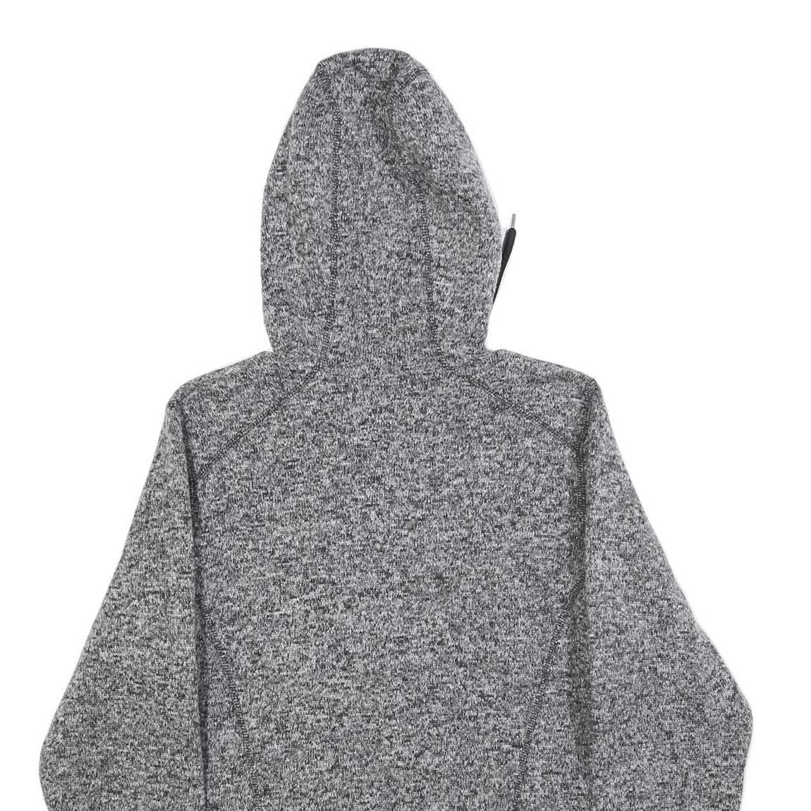 DICKIES Womens Grey Full Zip Hoodie S Heathered Sweatshirt Casual Outerwear