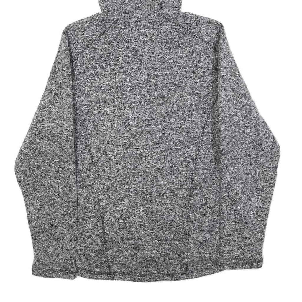 DICKIES Womens Grey Full Zip Hoodie S Heathered Sweatshirt Casual Outerwear