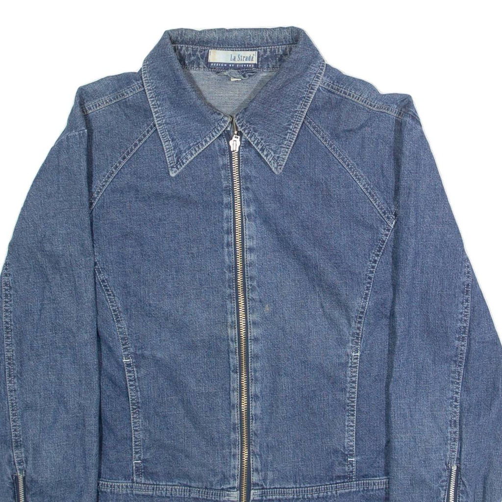 LA STRADA Womens Denim Jacket Blue M