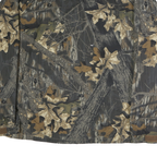 COLUMBIA Mens Brown Camouflage Zip Jacket L Polyester Outdoor Casual