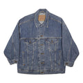 LEVI'S Womens Blue Classic Denim Jacket M Cotton Button Plain Casual Outerwear