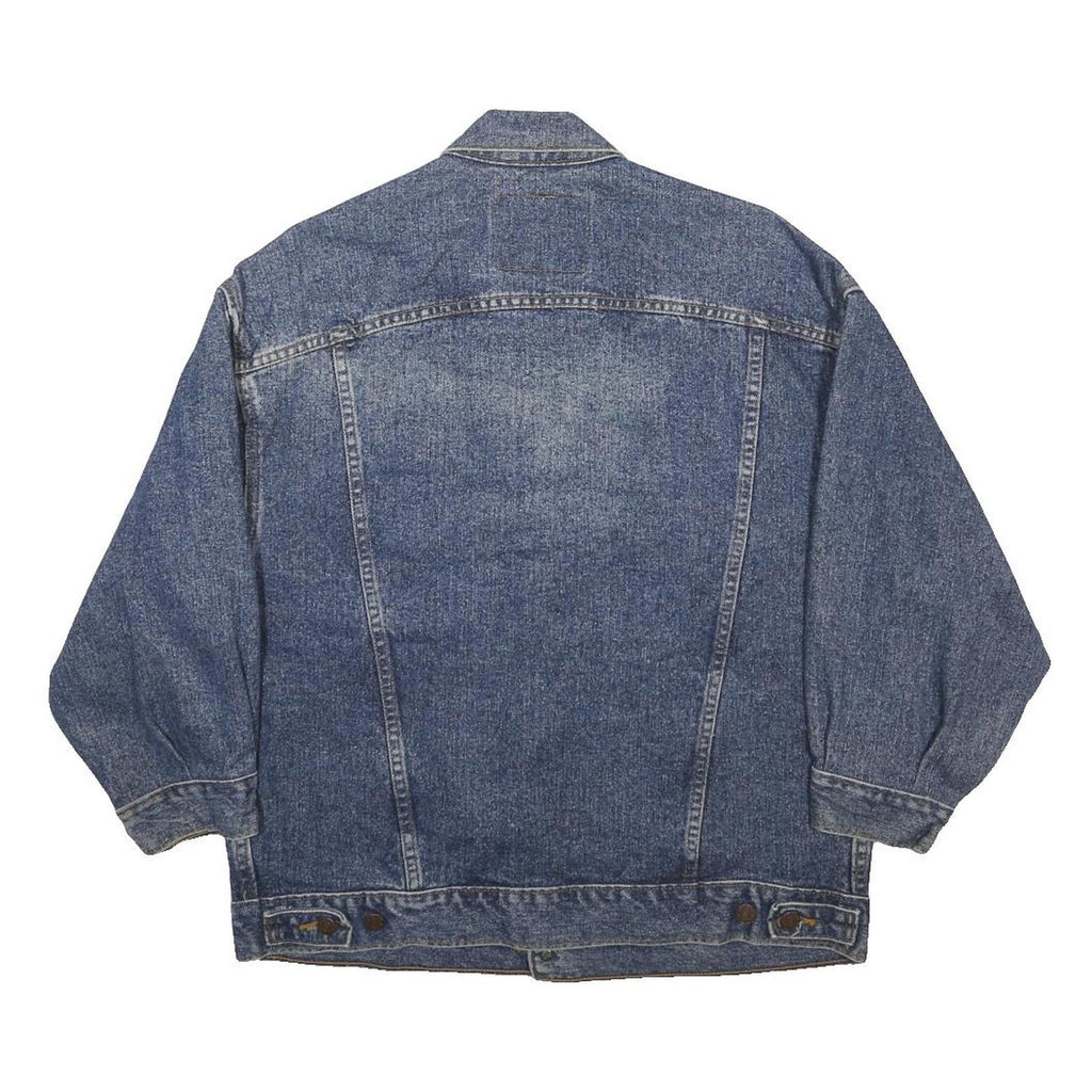 LEVI'S Womens Blue Classic Denim Jacket M Cotton Button Plain Casual Outerwear