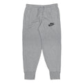 NIKE Mens Joggers Grey M W32 L29 Cotton Blend Regular Tapered Fit Logo Casual
