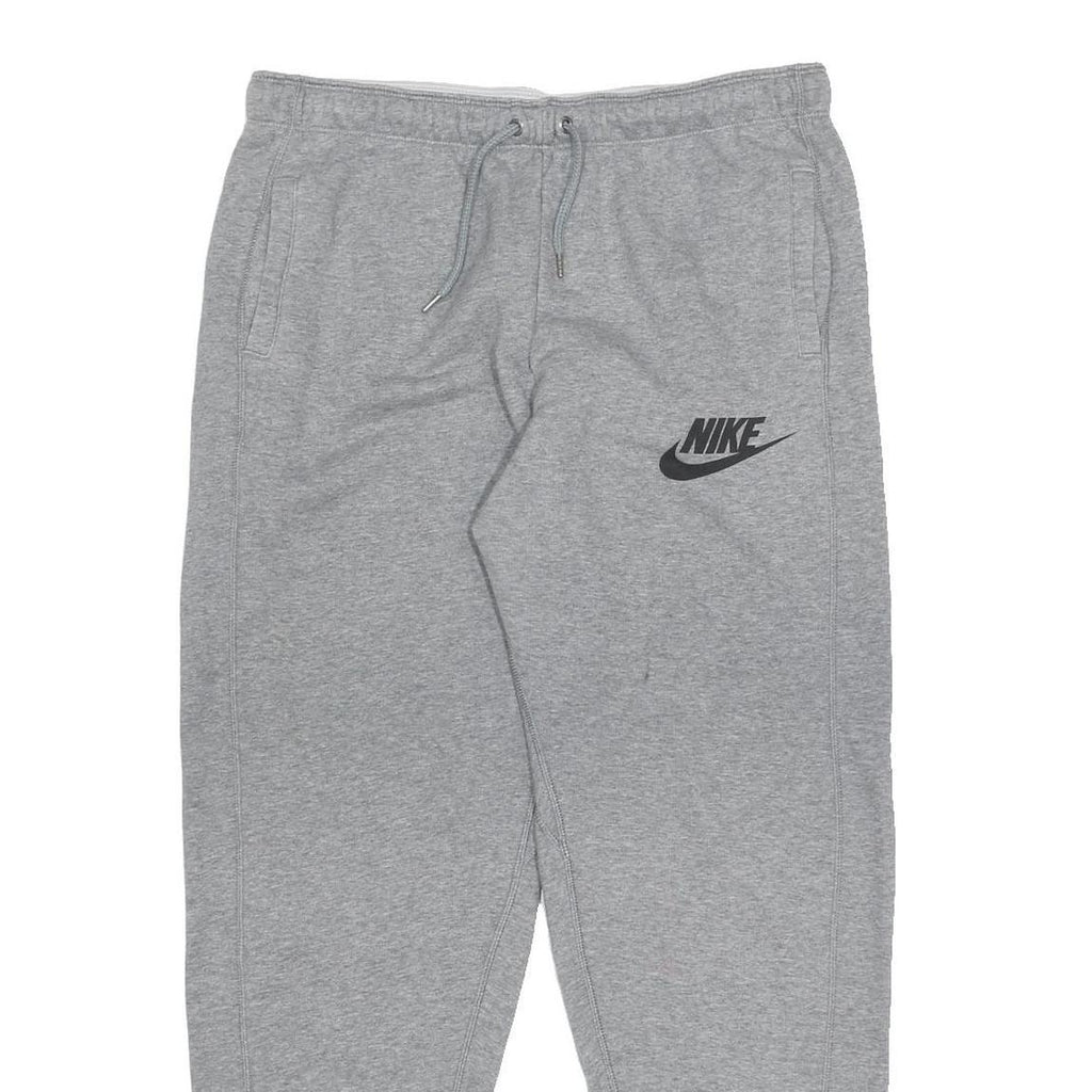 NIKE Mens Joggers Grey M W32 L29 Cotton Blend Regular Tapered Fit Logo Casual