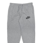 NIKE Mens Joggers Grey M W32 L29 Cotton Blend Regular Tapered Fit Logo Casual