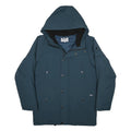 CARHARTT WIP Mens Blue Zip Hooded Nylon Jacket S Casual Outdoor Winter