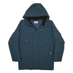 CARHARTT WIP Mens Blue Zip Hooded Nylon Jacket S Casual Outdoor Winter