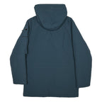 CARHARTT WIP Mens Blue Zip Hooded Nylon Jacket S Casual Outdoor Winter