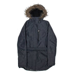 COLUMBIA Womens Parka Coat Grey Nylon Hooded S