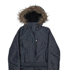 COLUMBIA Womens Parka Coat Grey Nylon Hooded S