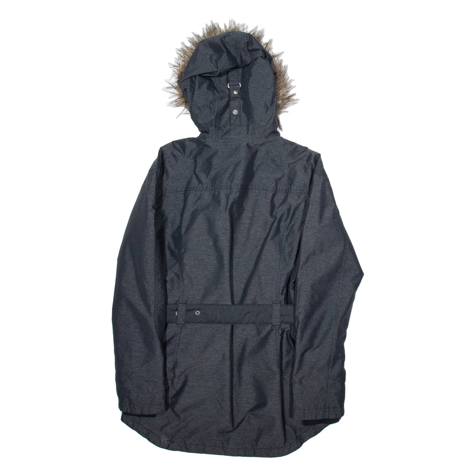 COLUMBIA Womens Parka Coat Grey Nylon Hooded S