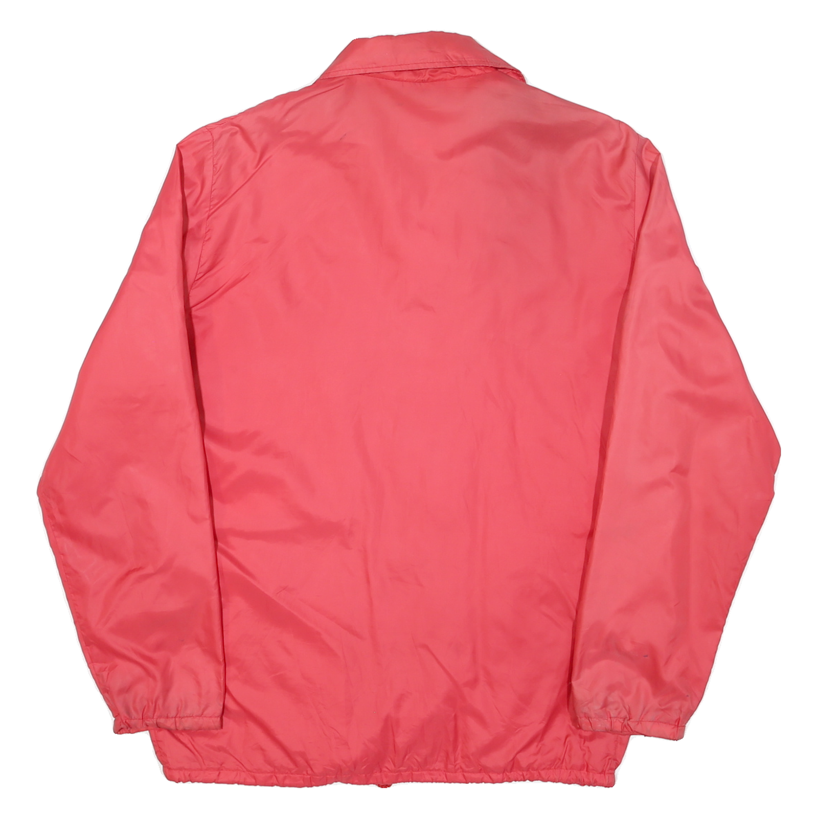 OUTDOOR Mens Red Button Nylon Jacket M Classic Casual Lightweight Windbreaker