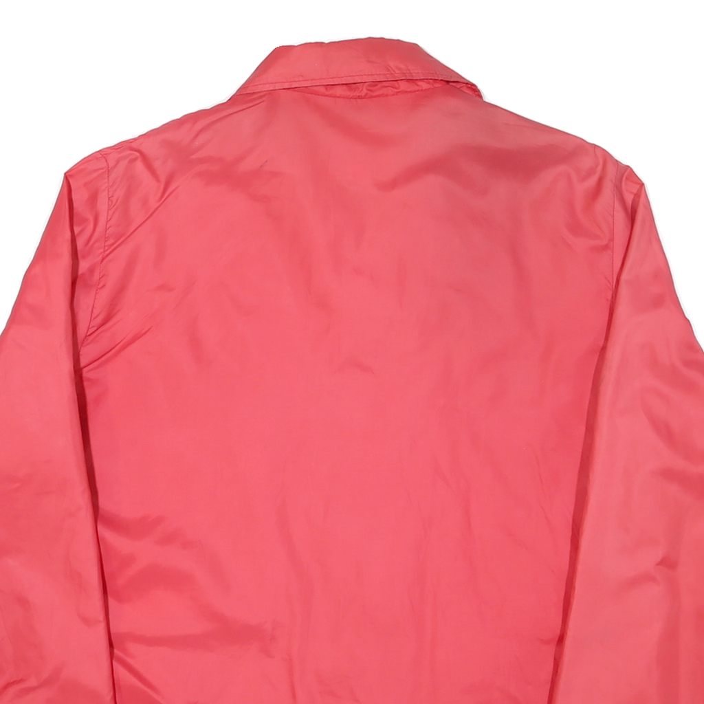 OUTDOOR Mens Red Button Nylon Jacket M Classic Casual Lightweight Windbreaker