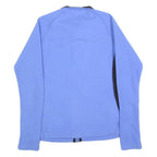 REEBOK Womens Blue & Black Zip Jacket S Polyester Sport Casual Activewear