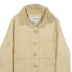 PENMAN'S Womens Beige Button Jacket S Polyester Shearling Collar Cuffs Casual