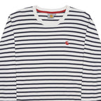 CARHARTT Mens White & Black Striped Long Sleeve Crew Neck T-Shirt M Cotton