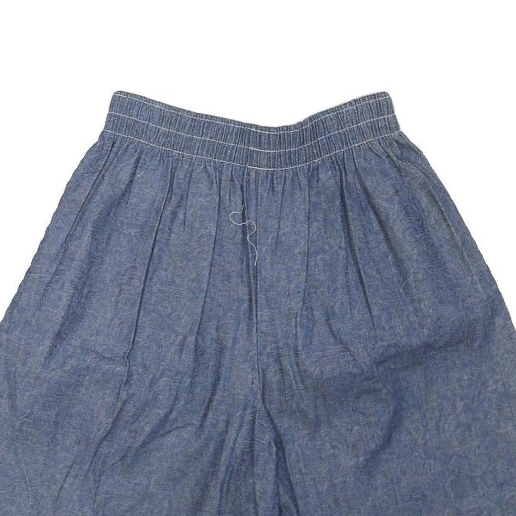 Womens Blue Cotton Blend Casual Shorts S W27 Lightweight Summer Wear