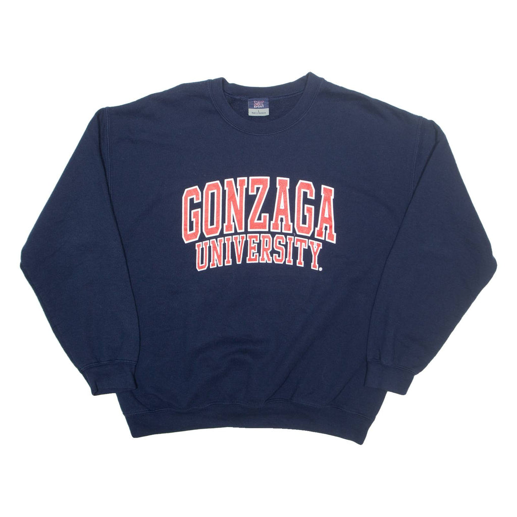 MV SPORT Gonzaga University Mens Sweatshirt Blue USA L