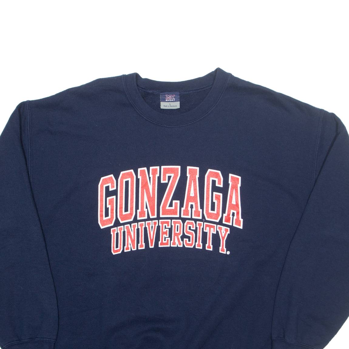 MV SPORT Gonzaga University Mens Sweatshirt Blue USA L