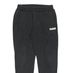 PUMA Mens Joggers Black L W30 L29 Cotton Blend Regular Tapered Fit Sportswear