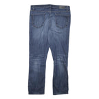 DKNY Womens Slim Blue Denim Jeans W32 L26 Cotton Blend Zip Pockets Casual Wear